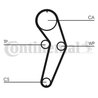 Set distributie curea si pompa apa CONTINENTAL CT988WP2