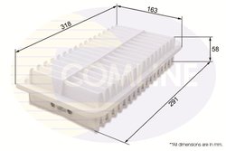 FILTRU AER COMLINE CTY12250 - Compatibil cu TOYOTA