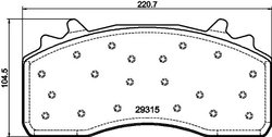 Set placute frana DON CVP131K