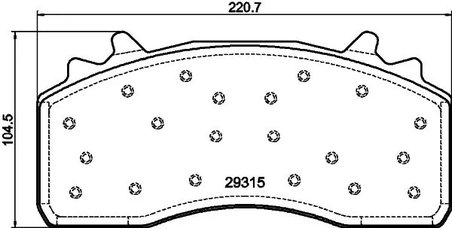 Set placute frana DON CVP131K