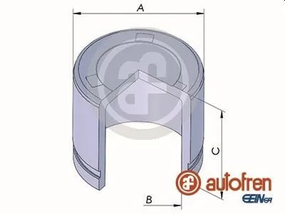 PISTON ETRIER FRANA AUTOFREN SEINSA D025322 - Compatibil cu HYUNDAI, KIA, LADA, MITSUBISHI, NISSAN, PEUGEOT, SUBARU, SUZUKI