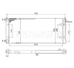 RADIATOR RACIRE MOTOR THERMOTEC D7W028TT - Compatibil cu SEAT