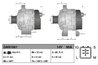 ALTERNATOR DENSO DAN1061 - Compatibil cu TOYOTA