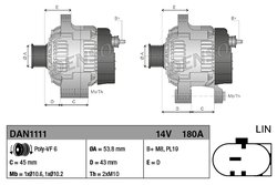 Alternator Denso DAN1111