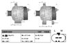 ALTERNATOR DENSO DAN1320 - Compatibil cu CITROEN, PEUGEOT, TOYOTA
