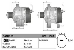 Alternator Denso DAN1326