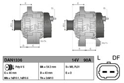 Alternator Denso DAN1336