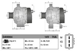 Alternator Denso DAN964