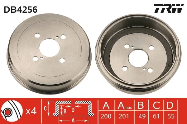 Tambur frana TRW DB4256