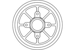 TAMBUR FRANA TRW DB4310 - Compatibil cu CITROEN, PEUGEOT