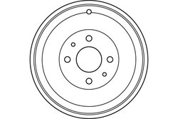 TAMBUR FRANA TRW DB4387 - Compatibil cu CITROEN, PEUGEOT