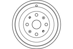 TAMBUR FRANA TRW DB4393 - Compatibil cu CITROEN, PEUGEOT