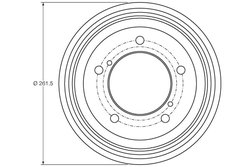 TAMBUR FRANA TRW DB4421 - Compatibil cu SUZUKI