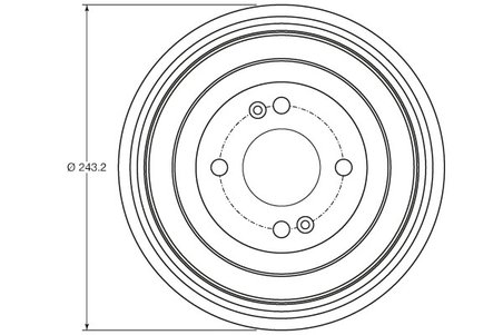 Tambur frana TRW DB4422