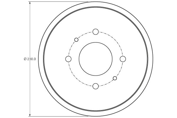 TAMBUR FRANA TRW DB4443 - Compatibil cu MITSUBISHI, SMART
