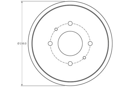 TAMBUR FRANA TRW DB4443 - Compatibil cu MITSUBISHI, SMART