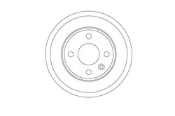 TAMBUR FRANA TRW DB4448 - Compatibil cu CHEVROLET
