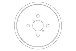 TAMBUR FRANA TRW DB4551 - Compatibil cu DAIHATSU, TOYOTA