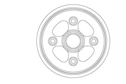 TAMBUR FRANA TRW DB4555 - Compatibil cu CHEVROLET, DAEWOO
