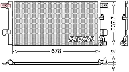 RADIATOR CLIMATIZARE DENSO DCN02001 - Compatibil cu AUDI