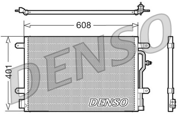 RADIATOR CLIMATIZARE DENSO DCN02011 - Compatibil cu AUDI