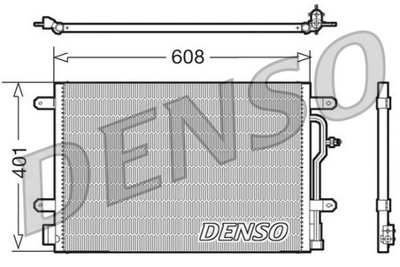 RADIATOR CLIMATIZARE DENSO DCN02011 - Compatibil cu AUDI