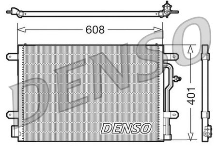 RADIATOR CLIMATIZARE DENSO DCN02012 - Compatibil cu AUDI, SEAT