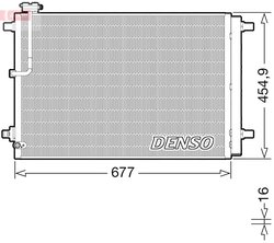 RADIATOR CLIMATIZARE DENSO DCN02046 - Compatibil cu AUDI