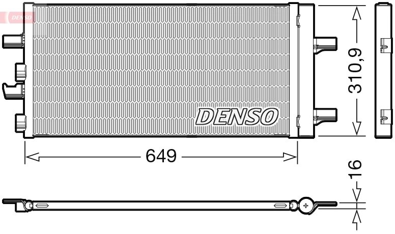 RADIATOR CLIMATIZARE DENSO DCN05104 - Compatibil cu BMW, MINI