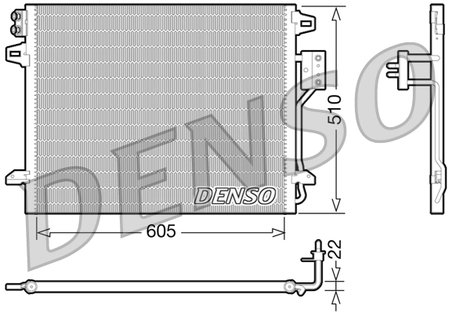 Radiator climatizare Denso DCN06006