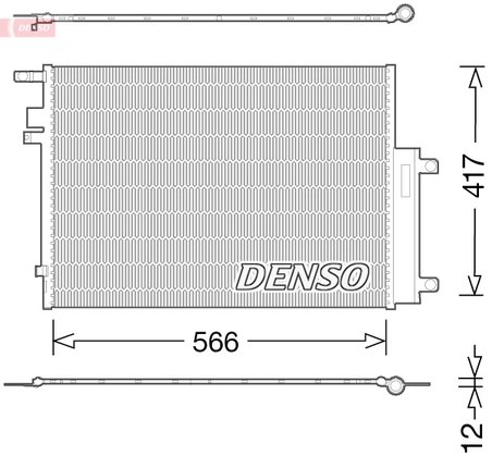 RADIATOR CLIMATIZARE DENSO DCN06017 - Compatibil cu JEEP