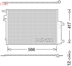 RADIATOR CLIMATIZARE DENSO DCN06017 - Compatibil cu JEEP