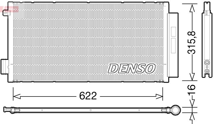 RADIATOR CLIMATIZARE DENSO DCN09044 - Compatibil cu FIAT