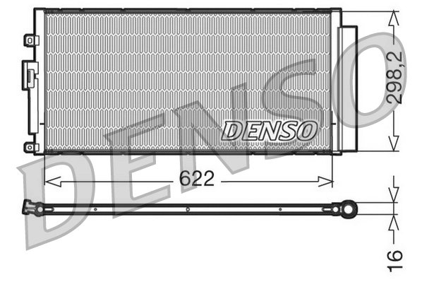 RADIATOR CLIMATIZARE DENSO DCN09046 - Compatibil cu ABARTH