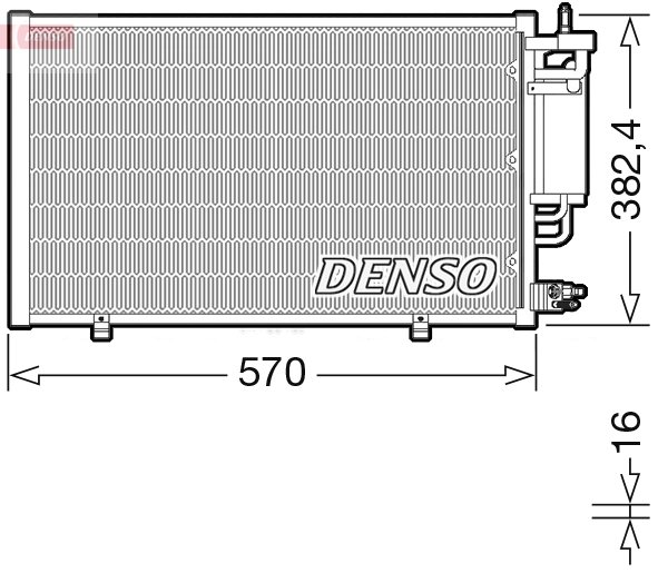 RADIATOR CLIMATIZARE DENSO DCN10051 - Compatibil cu FORD