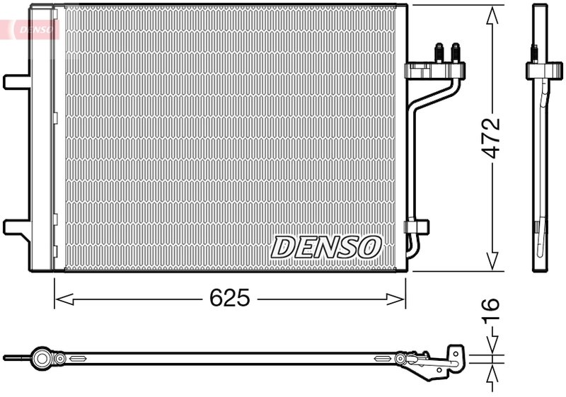 RADIATOR CLIMATIZARE DENSO DCN10047 - Compatibil cu FORD