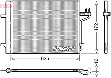 RADIATOR CLIMATIZARE DENSO DCN10047 - Compatibil cu FORD