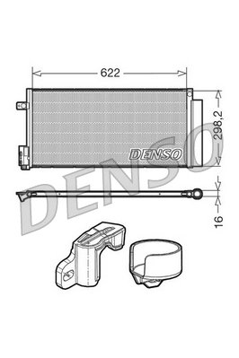 RADIATOR CLIMATIZARE DENSO DCN13110 - Compatibil cu ABARTH, ALFA ROMEO, FIAT, LANCIA, OPEL, VAUXHALL