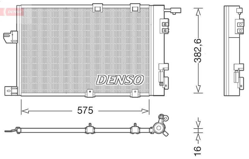 RADIATOR CLIMATIZARE DENSO DCN20038 - Compatibil cu OPEL, VAUXHALL