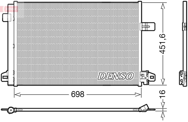 RADIATOR CLIMATIZARE DENSO DCN32028 - Compatibil cu VW