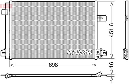 RADIATOR CLIMATIZARE DENSO DCN32028 - Compatibil cu VW