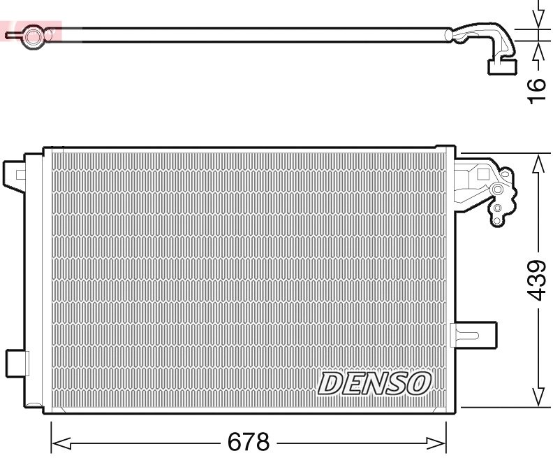 Radiator climatizare Denso DCN32063
