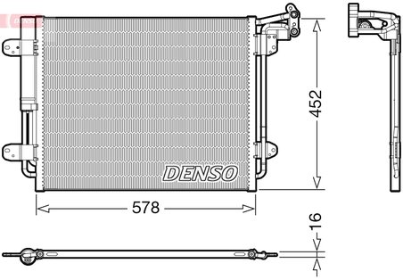 RADIATOR CLIMATIZARE DENSO DCN32067 - Compatibil cu VW