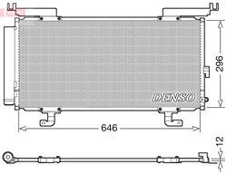 RADIATOR CLIMATIZARE DENSO DCN36004 - Compatibil cu SUBARU