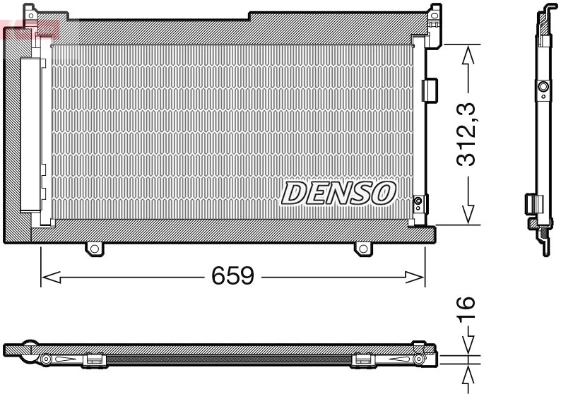 RADIATOR CLIMATIZARE DENSO DCN36006 - Compatibil cu SUBARU