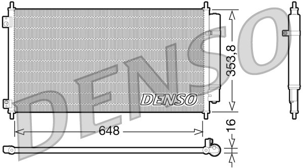 RADIATOR CLIMATIZARE DENSO DCN40010 - Piesa auto compatibila cu mai multe marci