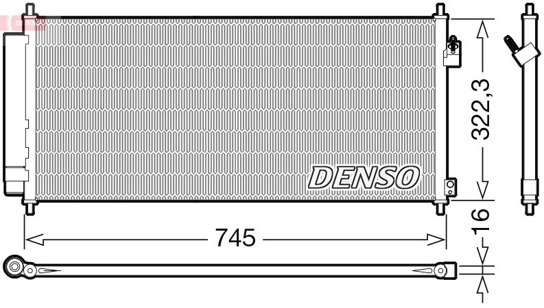Radiator climatizare Denso DCN40026