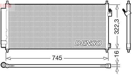 Radiator climatizare Denso DCN40026