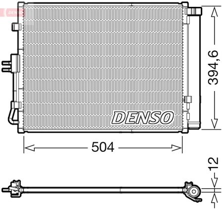 RADIATOR CLIMATIZARE DENSO DCN43005 - Compatibil cu KIA