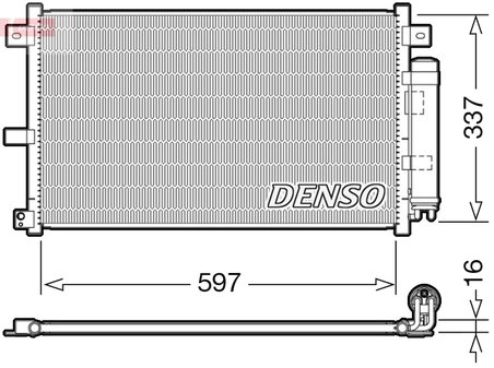 RADIATOR CLIMATIZARE DENSO DCN44001 - Compatibil cu MAZDA